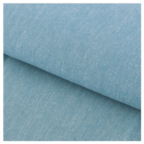 фото Ткань арт узор для пэчворка мягкая джинса 50 х 50 см светло-голубая