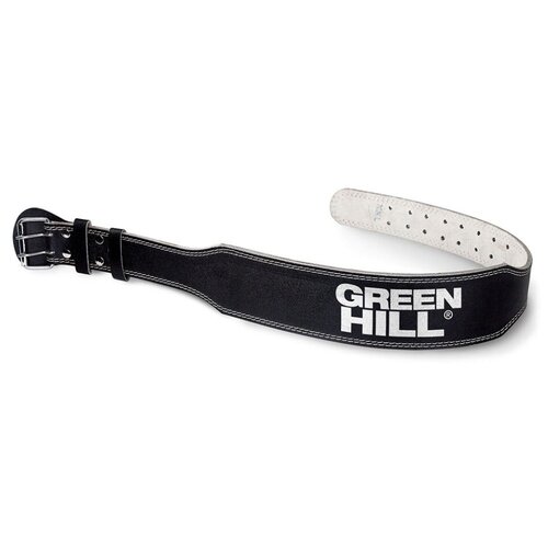 фото Пояс тяжелоатлетический green hill, цвет: черный, 4 дюйма, размер xl