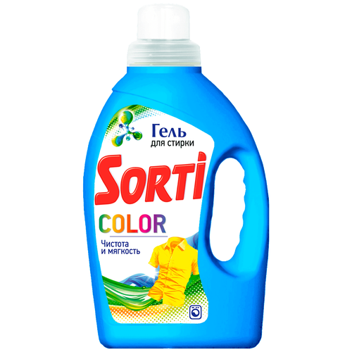фото Гель для стирки sorti color, 1.2 кг, бутылка