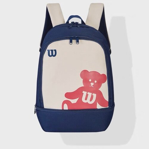 фото Теннисный рюкзак wilson bear backpack navy/pink canvas
