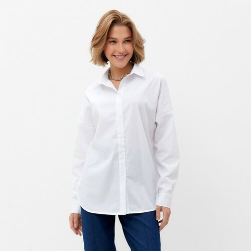 фото Рубашка minaku, повседневный стиль, размер 48, белый