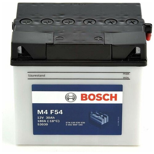 фото Мото аккумулятор bosch m4 f54 (0 092 m4f 540)