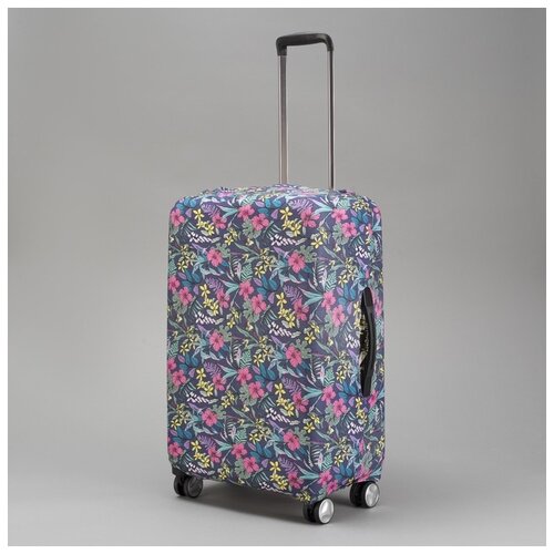 фото Чехол для чемодана тропики, 20", 36*24*49см, фиолетовый 3923703 сима-ленд