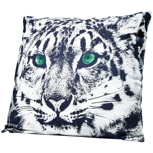 фото Kare design подушка tiger eye, коллекция "тигровый глаз" 45*45*5, хлопок, полиэстер, белый, черный, зеленый