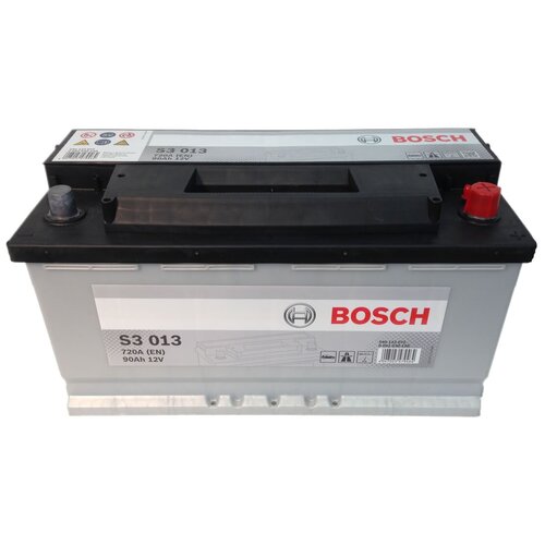 фото Аккумулятор bosch s3 013 90 ач 720а обратная полярность