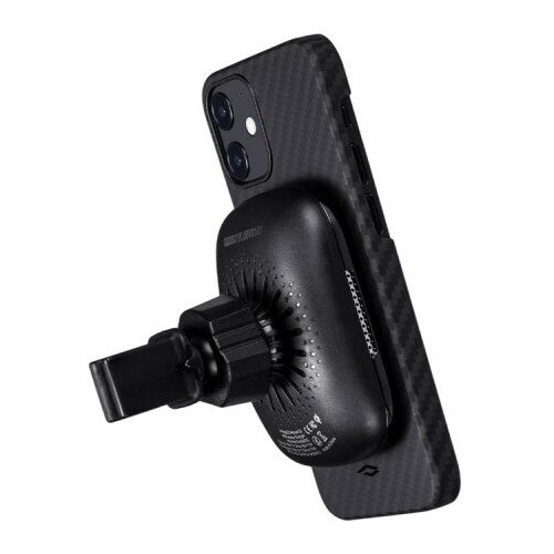 фото Чехол pitaka magez case для iphone 12 pro 6.1", черно-серый, кевлар (арамид)