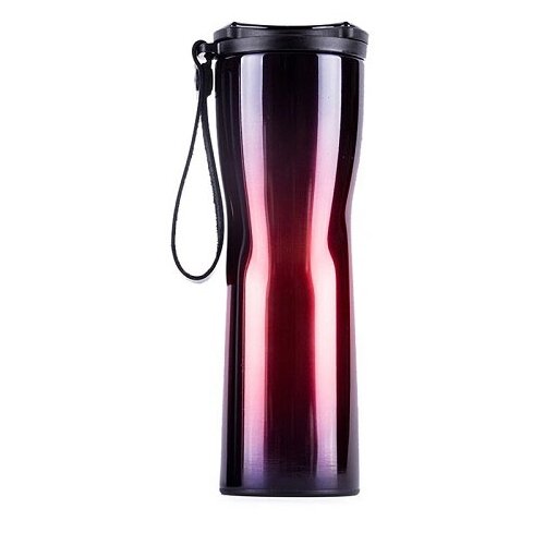 фото Термокружка xiaomi moka kiss kiss fish smart cup oled (с силиконовым ремешком) красный