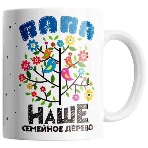фото Кружка студия белка "наше семейное дерево" белая