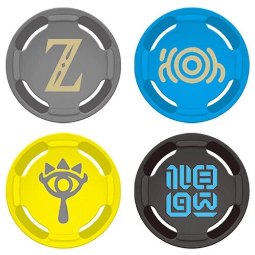 фото Hori сменные накладки legend of zelda edition для консоли nintendo switch (nsw-092u) серый/синий/желтый/черный