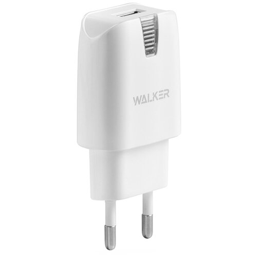 фото Сетевая зарядка walker wh-21, 1xusb, 2a/10вт / сетевое зарядное устройство / зарядное устройство для телефона / адаптер питания / белый
