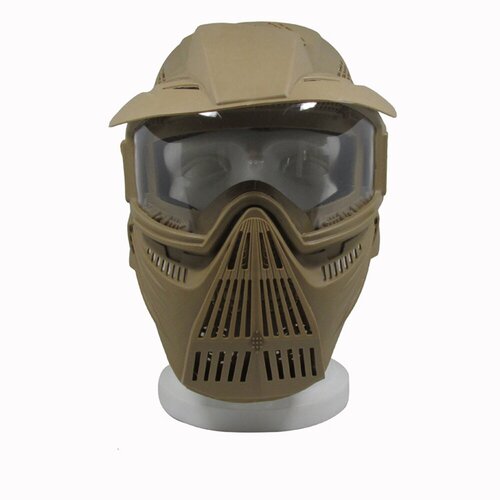 фото Игровая тактическая маска к2 с козырьком хаки innopax