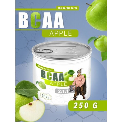 фото The nordic force bcaa 2:1:1 со вкусом яблоко 250г