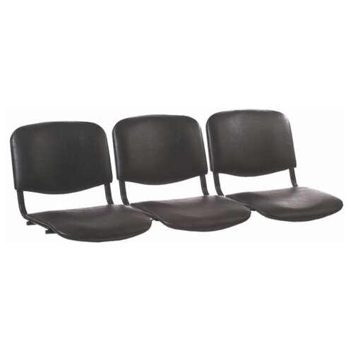 фото Сиденья для кресла "трим", комплект 3 шт., кожзам черный, каркас черный, 1 шт. comforum
