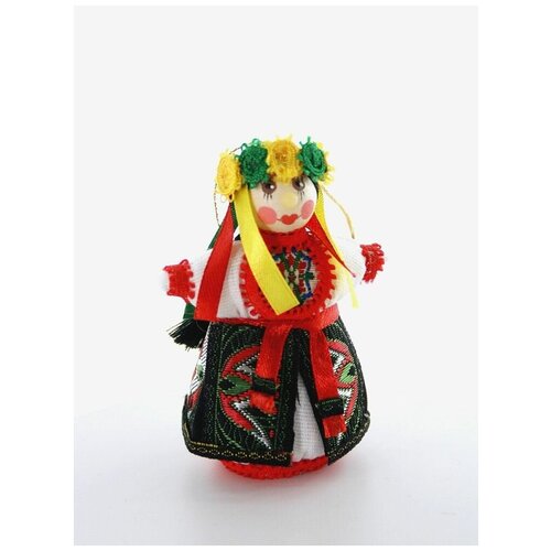 фото Кукла-подвеска сувенирная потешного промысла в украинском костюме. потешный промысел