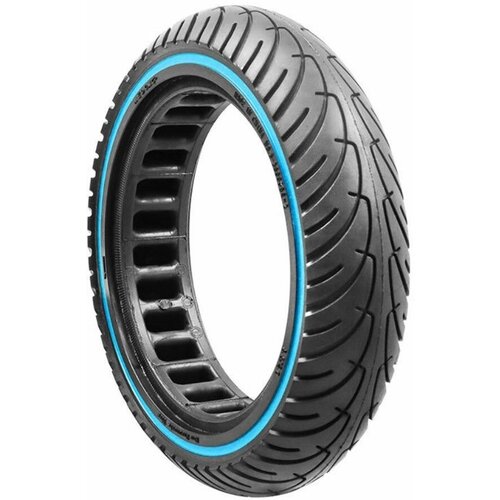 фото Литая бескамерная шина 8,5 дюймов для электросамоката xiaomi m365/pro/pro 2 - черная с синим grand price