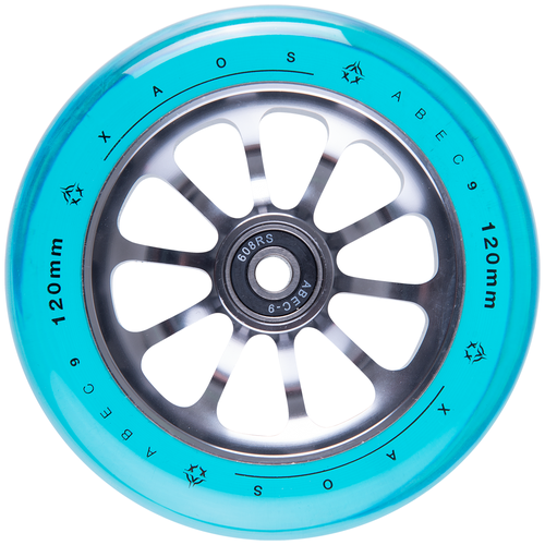 фото Колесо для трюкового самоката spoke blue 120 мм xaos