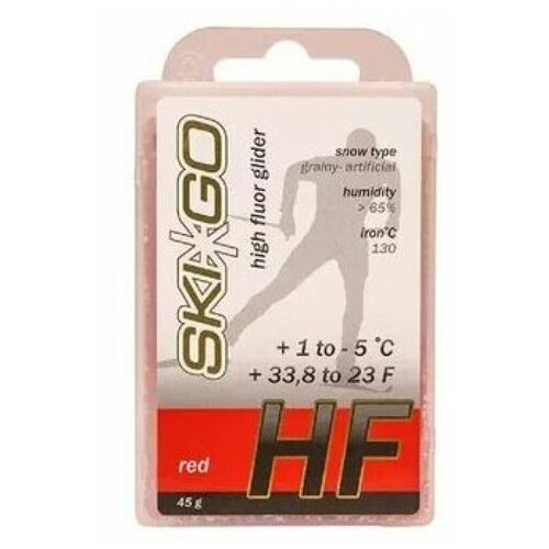 фото Парафин skigo hf red, +1/-5, 45 г