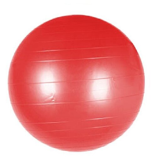 фото Красный мяч для фитнеса гимнастический silapro, пвх, 65см, 800гр, в коробке
