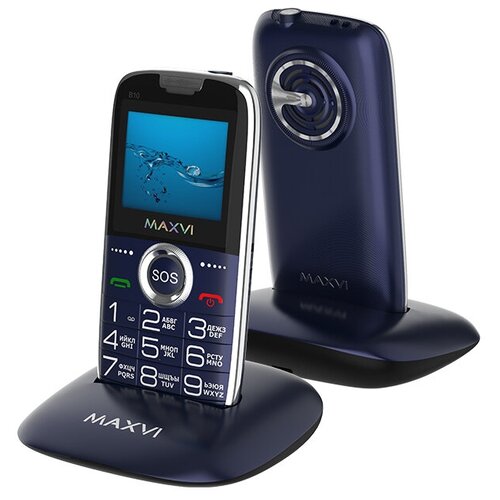 фото Телефон maxvi b10, синий
