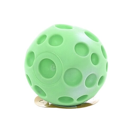 фото Зооник игрушка для собак мяч-луна большая винил с 018 (желтый), 0,140 кг (2 шт) no