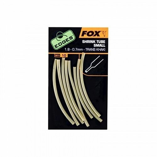 фото Трубка термоусадочная fox edges shrink tube trans khaki small (10 шт. в упаковке). fox international