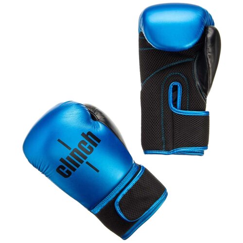 фото Боксерские перчатки clinch aero синий/черный 14 oz