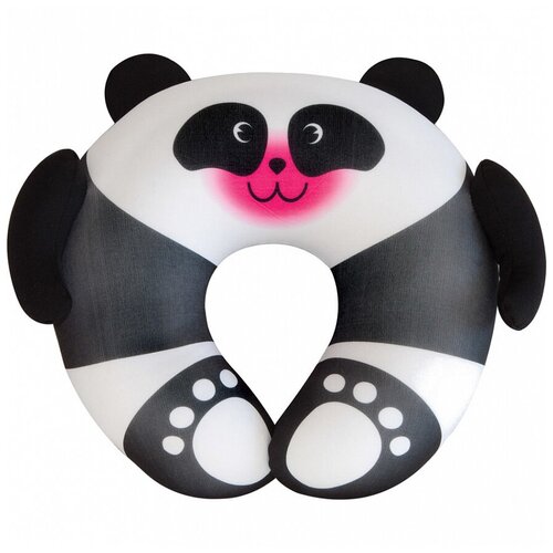 фото Подушка для шеи travel blue fun pillow - panda, черный/белый