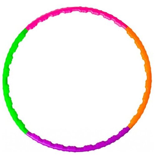 фото Массажный обруч junfa toys 260-8a 75см зеленый/розовый/фиолетовый/оранжевый
