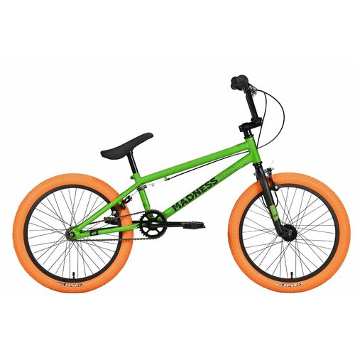 фото Велосипед stark madness bmx 1 (2023) 9" зеленый/черный/оранжевый