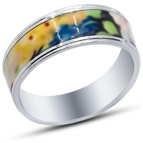 фото Silver wings кольцо с эмалью из серебра 01fyr11717/c1-113, размер 17