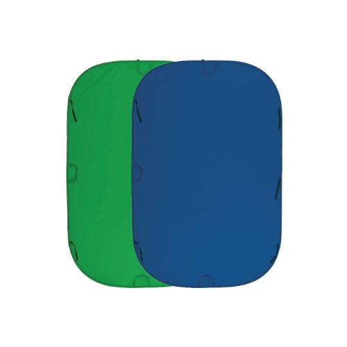 Фон тканевый Fujimi FJ 706GB, складной, 240х240см синий/зеленый хромакей хромакей тканевый 3x3 5м синий зеленый