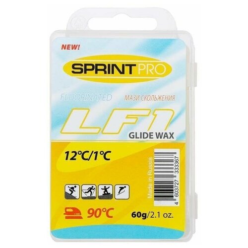 фото Мази скольжения sprint pro, lf1 yellow, (+12 +1 c), 60г