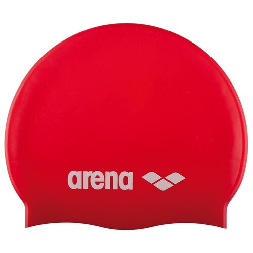 фото Шапочка для плавания arena classic silicone jr 91670, red/white