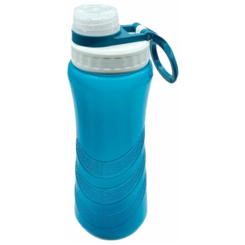 фото Бутылка для воды kwelt "wave" 500 мл, пластик, синий