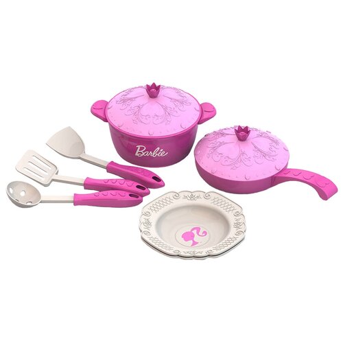 фото Набор посуды нордпласт барби 637 розовый