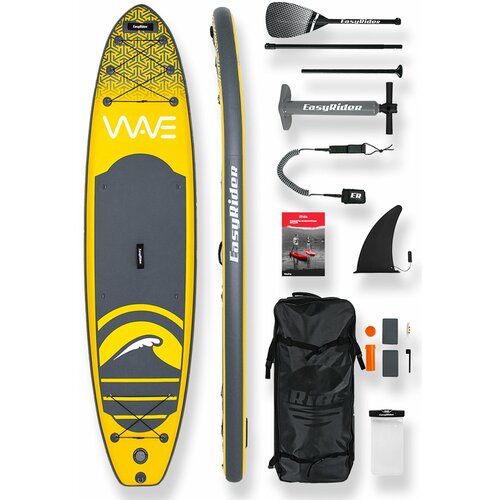 фото Sup-доска надувная для сапбординга easyrider wave 10.6 yellow supboard/ сапборд