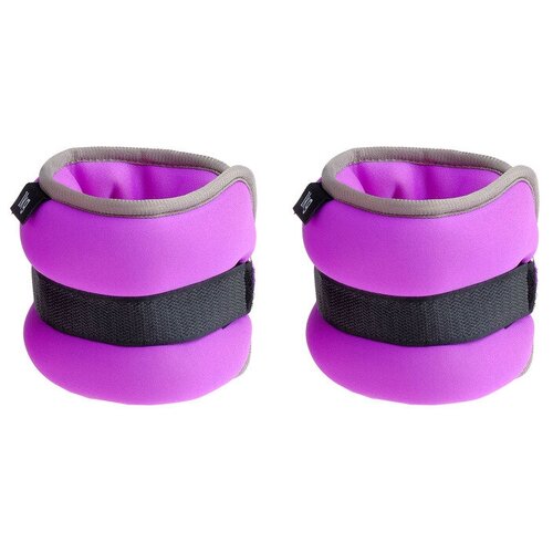 фото Утяжелитель неопреновый 1 кг (вес пары 2 кг), цвет фиолетовый onlitop