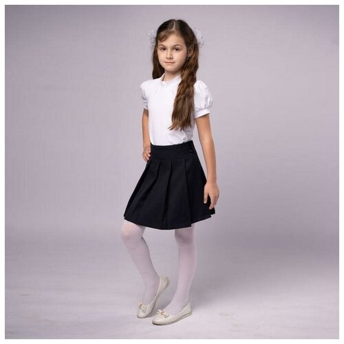 фото Школьная юбка мануфактурная лавка, размер 140, черный