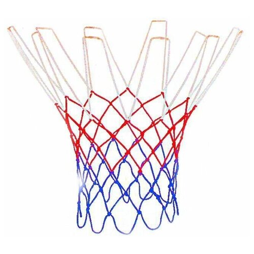 фото Сетки zso сетка баскетбольная, d-3,1 мм, «триколор», цветная