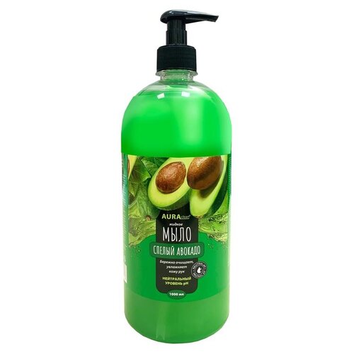 Aura clean Крем-мыло жидкое Авокадо, 1 л