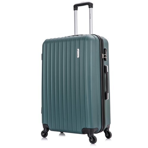 фото Умный чемодан l'case, 89 л, размер l, зеленый
