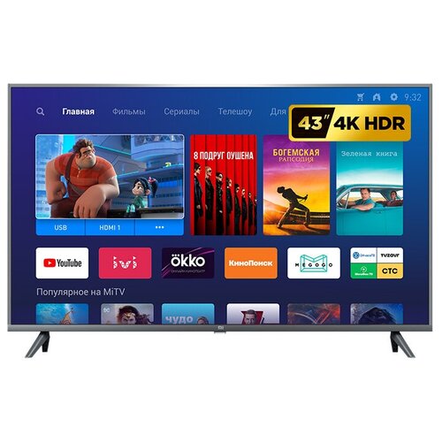 фото Телевизор xiaomi mi tv 4s 43 t2 42.5" (2019), темный титан