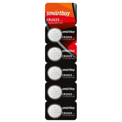 Элемент питания SMARTBUY CR2025 Lithium бл 5 зарядное устройство smartbuy sbhc 501