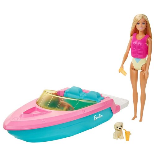 фото Кукла barbie и лодка, grg30