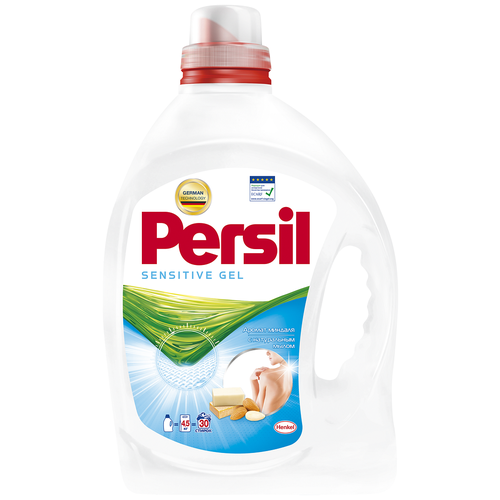 фото Гель для стирки persil sensitive, 1.95 л, бутылка