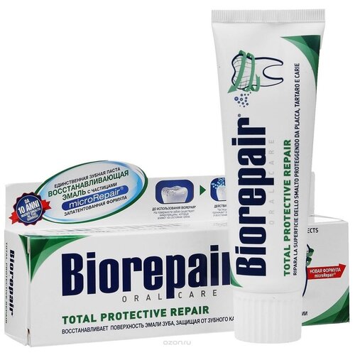 фото Зубная паста biorepair total protective repair комплексная защита, 75 мл