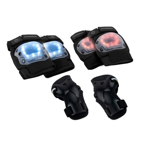 фото Hudora комплект защиты protection set led, size m (83011/00)