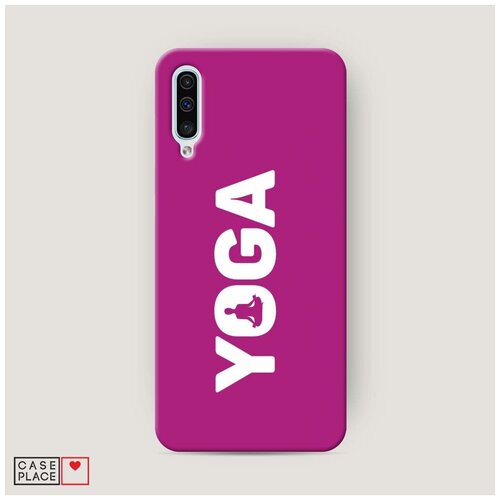 фото Чехол пластиковый samsung galaxy a50 йога розовый case place