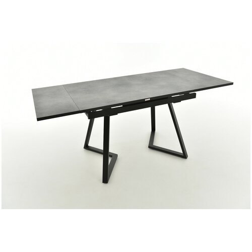 фото Evita/стол обеденный римини 120*80 пластик премиум марсианская капля/ноги черные/стол кухонный раздвижной