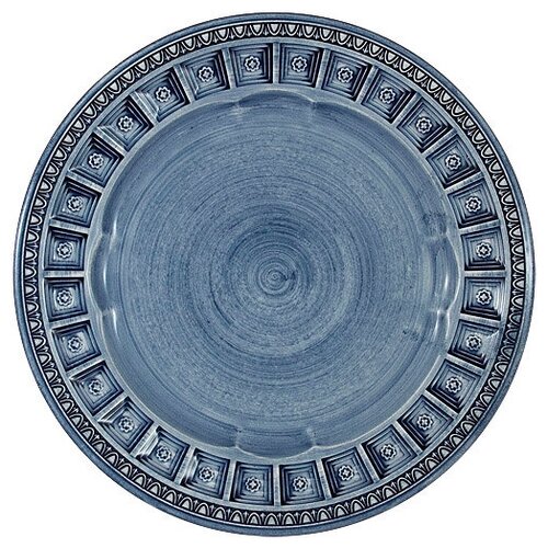 фото Тарелка закусочная augusta 22 см цвет синий, керамика, matceramica, mc-f566300328d1381